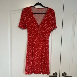 41 Hawthorn Red Patterned Mini Dress